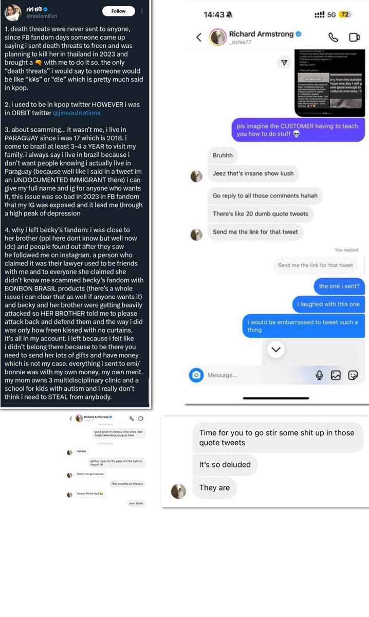 loverofFreen's tweet photo. They think that you are senseless like @AngelssBecky brother @RichieArms22178 who has been exposed countless times of his evil deeds against sarocha!
His SS was right From his own person riri who was his best friend so they had to do fake SS and lie on your name @titlesitti https://t.co/Na53PlH4l7