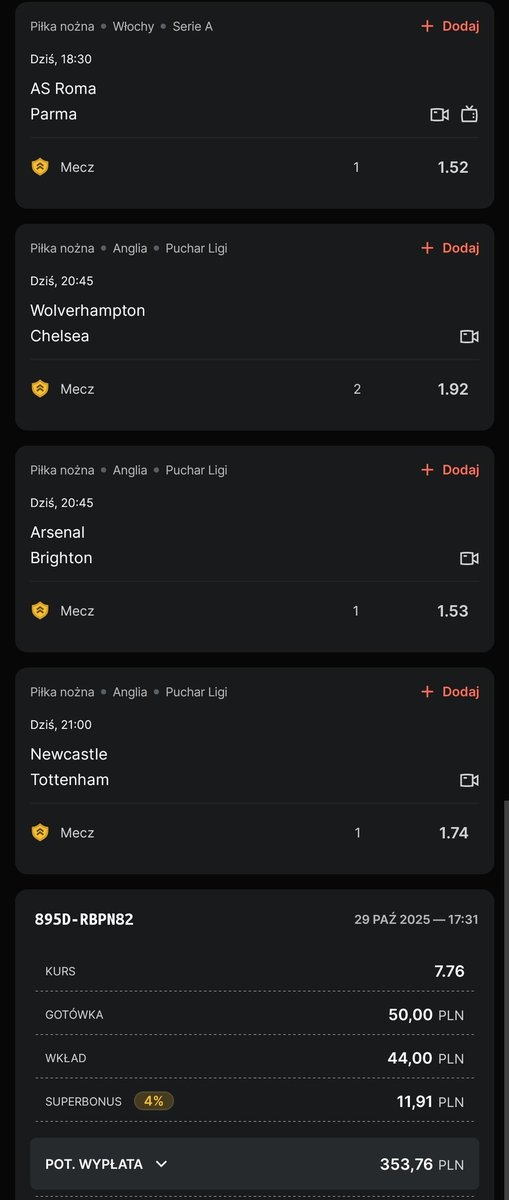 Codzienne_Typy's tweet photo. Bez kombinacji na dzisiejsze meczyki. Idę pod faworytów. Co utopi? 🧐🧐

Link do kuponu: https://t.co/luZCHyBWKt
@SuperbetPL #Obstawiamy https://t.co/h8EKk1OCdj