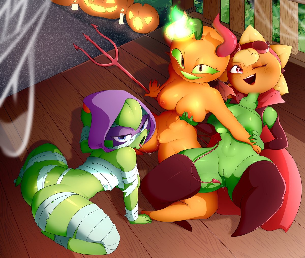 A lil spook greats ya at the front porch😱

#pvzr34 #r34