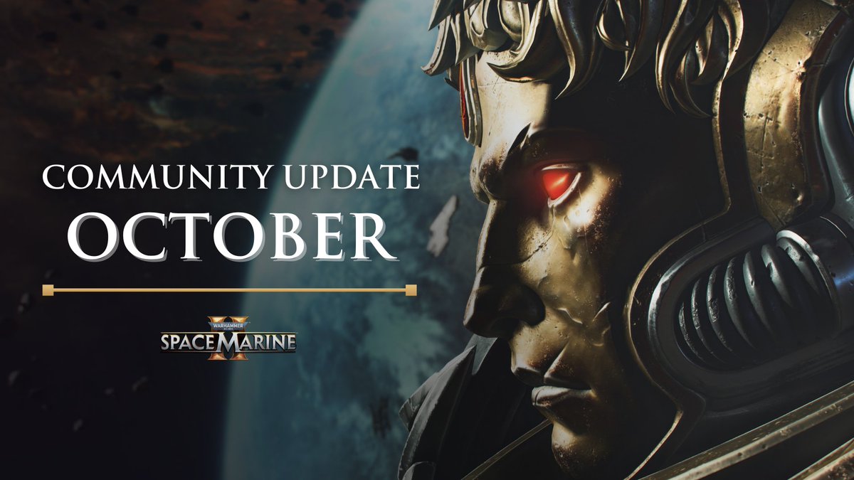 The October Community Update of #SpaceMarine2 is live!

This Community Update is mainly focused around the upcoming Patch 11 - Reclamation Update! Read it to discover what's coming up next! 

This way: ow.ly/WWO550XjNnF