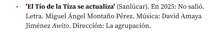 manumontper's tweet photo. @rafaburgal Rafa, simplemente por hacer un inciso, mi nombre es Manuel Ángel 🥲 Pasa lo mismo con la chirigota adulta 'Mas cumplio que un luto'. Desconozco si es la inscripción la que está incorrecta... https://t.co/ryHNXpk6ty
