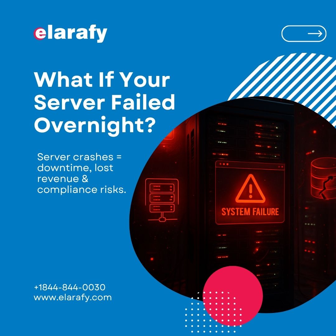 ElarafySolution's tweet image. 💥 Server crashes don’t wait for business hours.

✅ Full server backups
✅ Rapid disaster recovery
✅ 24/7 monitoring &amp;amp; cloud replication

All starting at just $150/server. Call us today!

📞 +1844-844-0030
🌐 elarafy.com

#ServerSecurity #DowntimeCosts