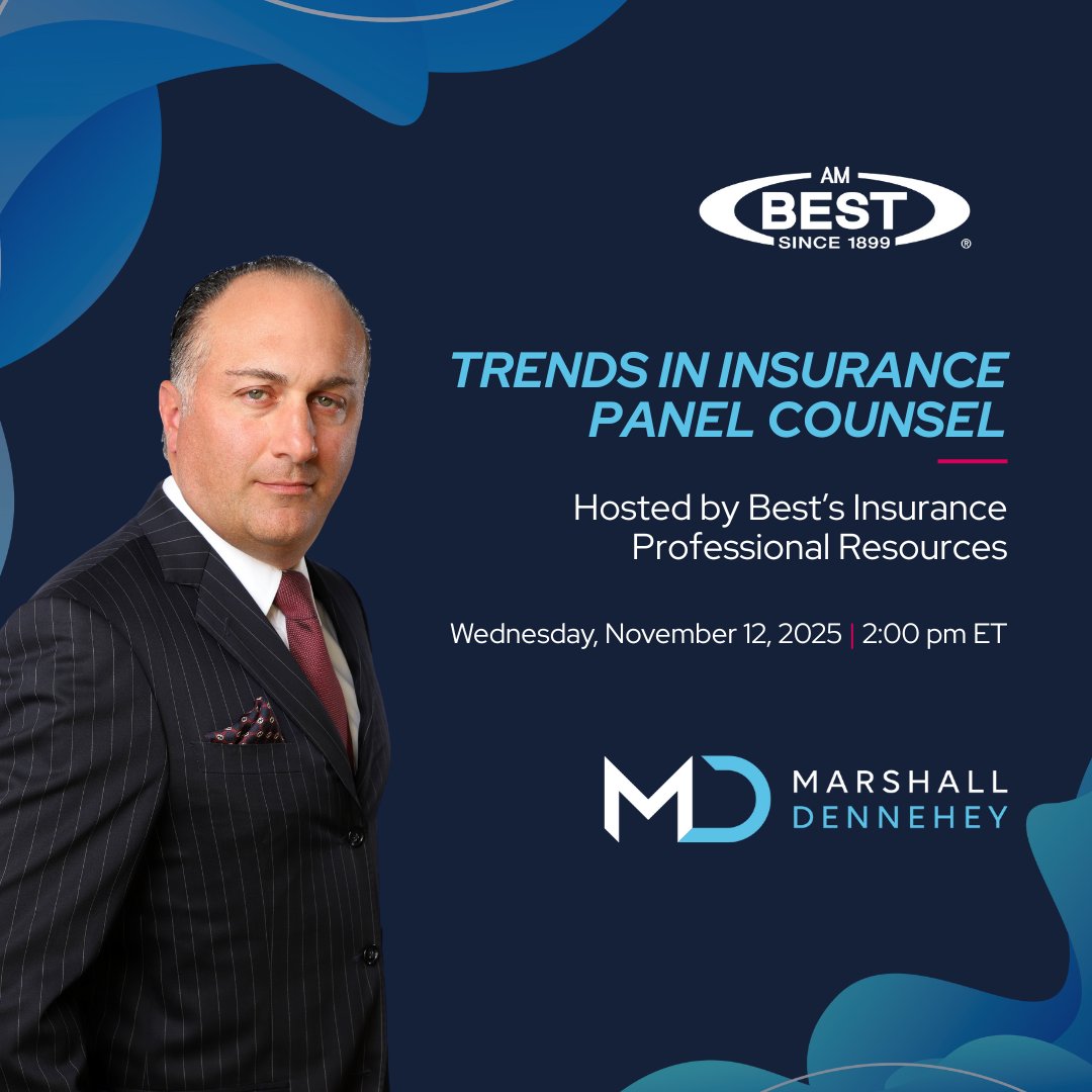 Don't miss this <a href="/AMBestCo/">AM Best</a> webinar featuring Jeffrey G. Rapattoni and panelists as they explore "Trends in Insurance Panel Counsel." More info and registration: web.ambest.com/about/events/w…