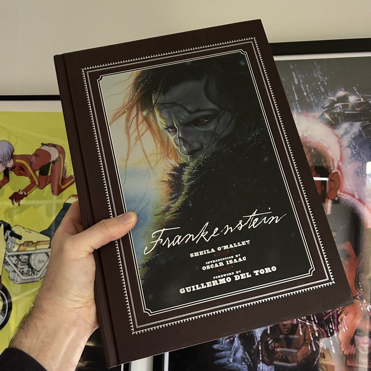 A beaut of a making-of book that nearly sprained my wrist whilst holding it when I took this photo but I expect nothing less from a <a href="/RealGDT/">Guillermo del Toro</a> film ❤️