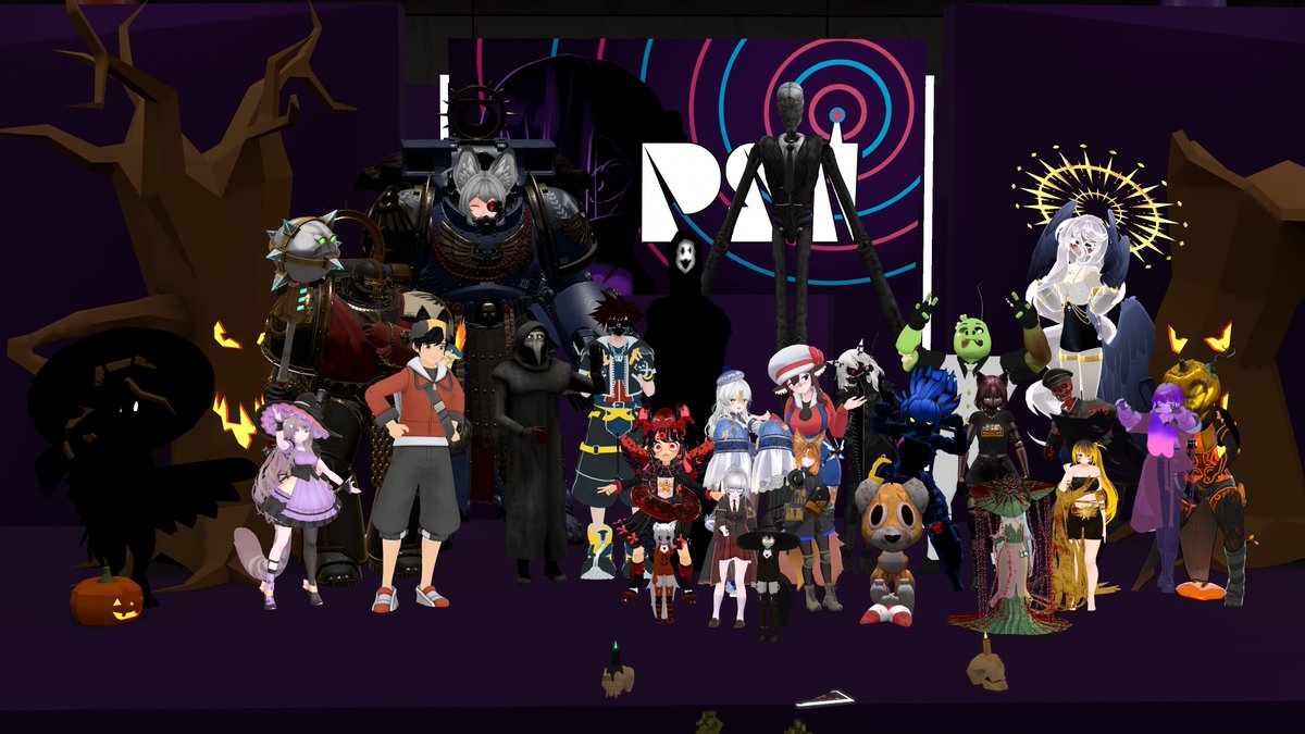 psivrc's tweet photo. HorrorCon has concluded, and the costume contest went better than we ever could have hoped for!! Thank you so so much @PJKT_COM for your help in making it happen. 
The Paranormal Scene Investigators shall return to the shadows once more.

#VRChat #HorrorCon25 #VRChatAvatar https://t.co/I1Wf35exgx