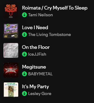 I love how random my playlist is