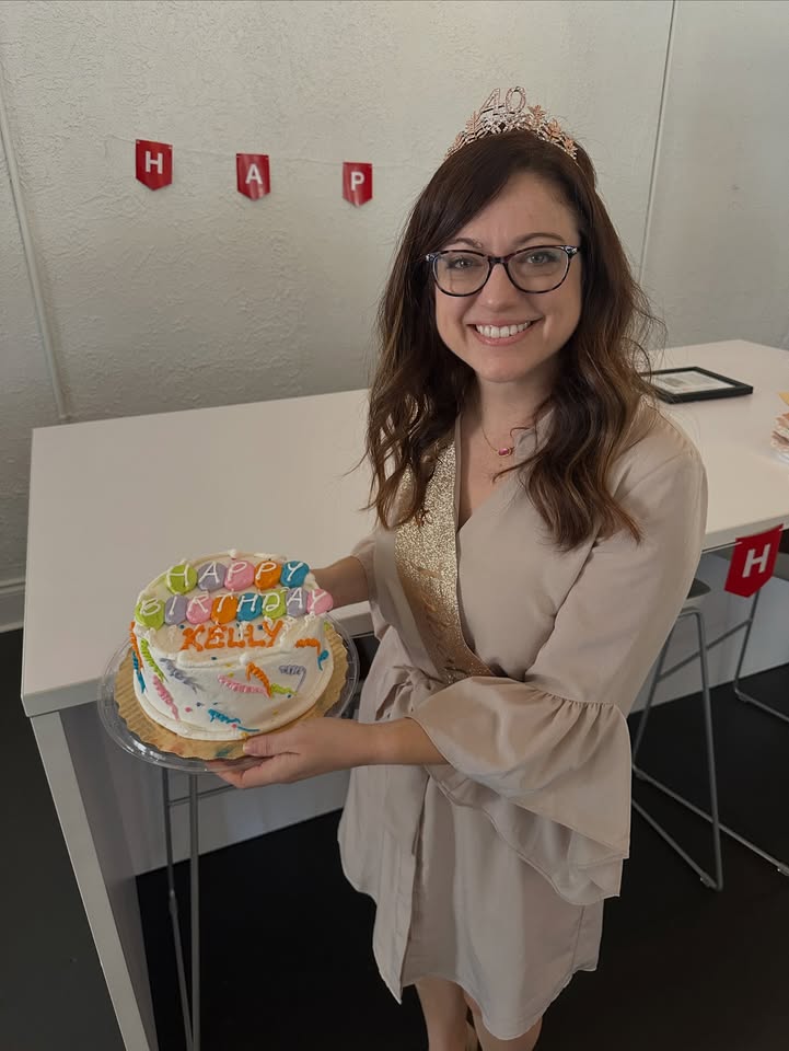 The big 4-0 looks good on you, Kelly! 🎂 Thank you for leading with heart, creativity and contagious energy that keeps our team inspired every day. Cheers to another year of making real impact! 🥳 #HappyBirthday