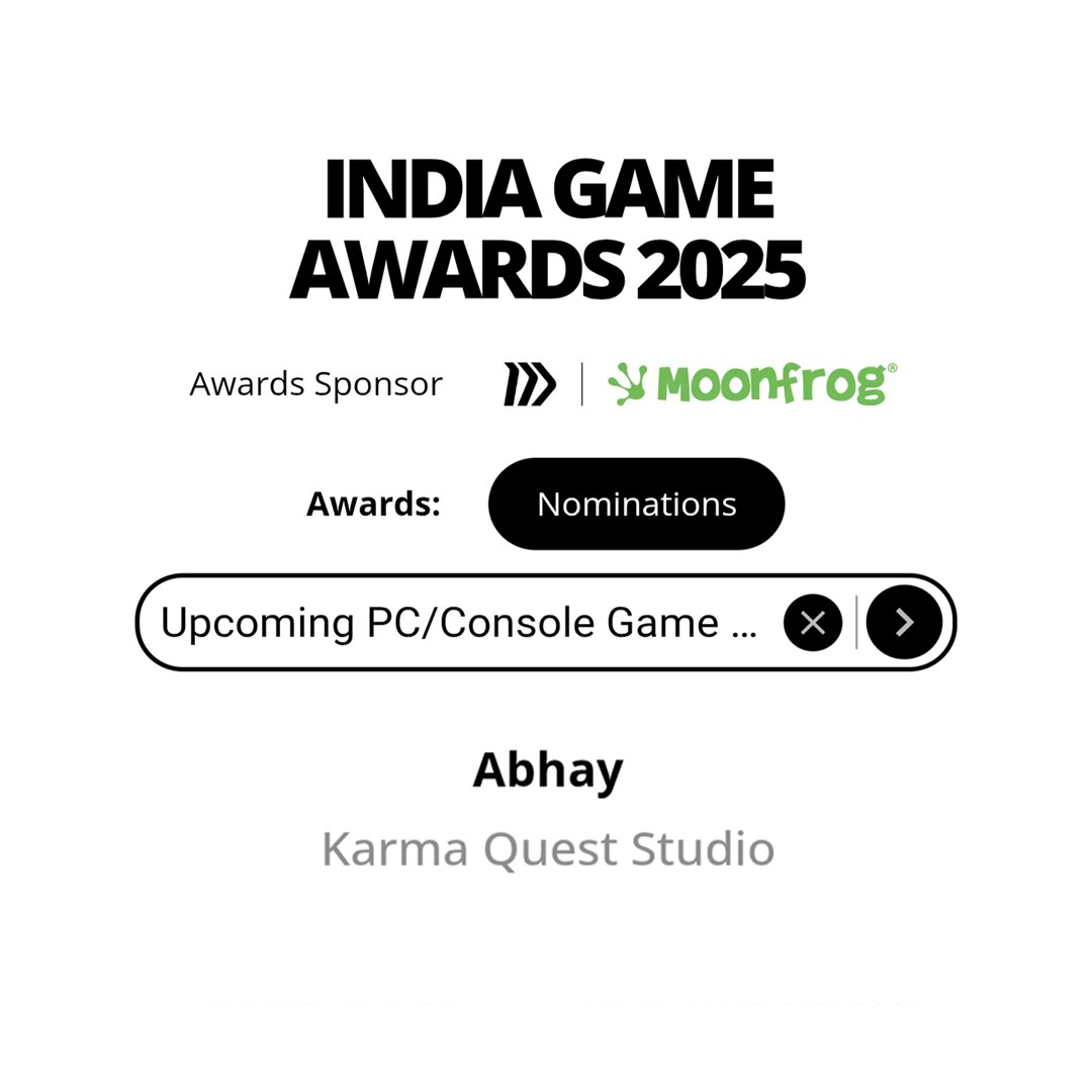 kquestcreations's tweet image. We’re honored to share that ABHAY has been nominated for “Upcoming PC/Console Game of the Year” at the India Game Awards 2025 by IGDC.

A heartfelt thank you to our team and supporters for being part of this journey.
This is just the beginning.

#AbhayGame #KarmaQuestCreations
