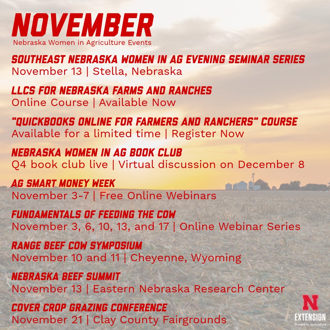 Empower. Learn. Connect. 🌱🐮

November is bringing a month full of opportunities that you don't want to miss!