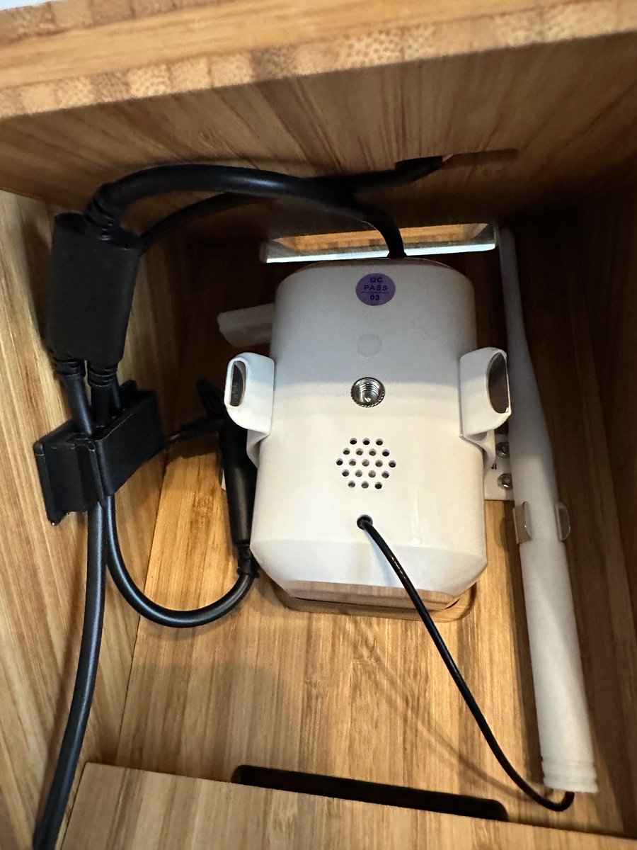 susanv's tweet photo. Most recent addition is the @BirdfybyNetvue Nest Polygon. Went on sale recently so we went ahead and got one, even though I didn’t think we would have guests until the spring. Took 30 min max to set it up and mount, and just a few days later we have a new nest in progress :) https://t.co/PJdTC9Bybz