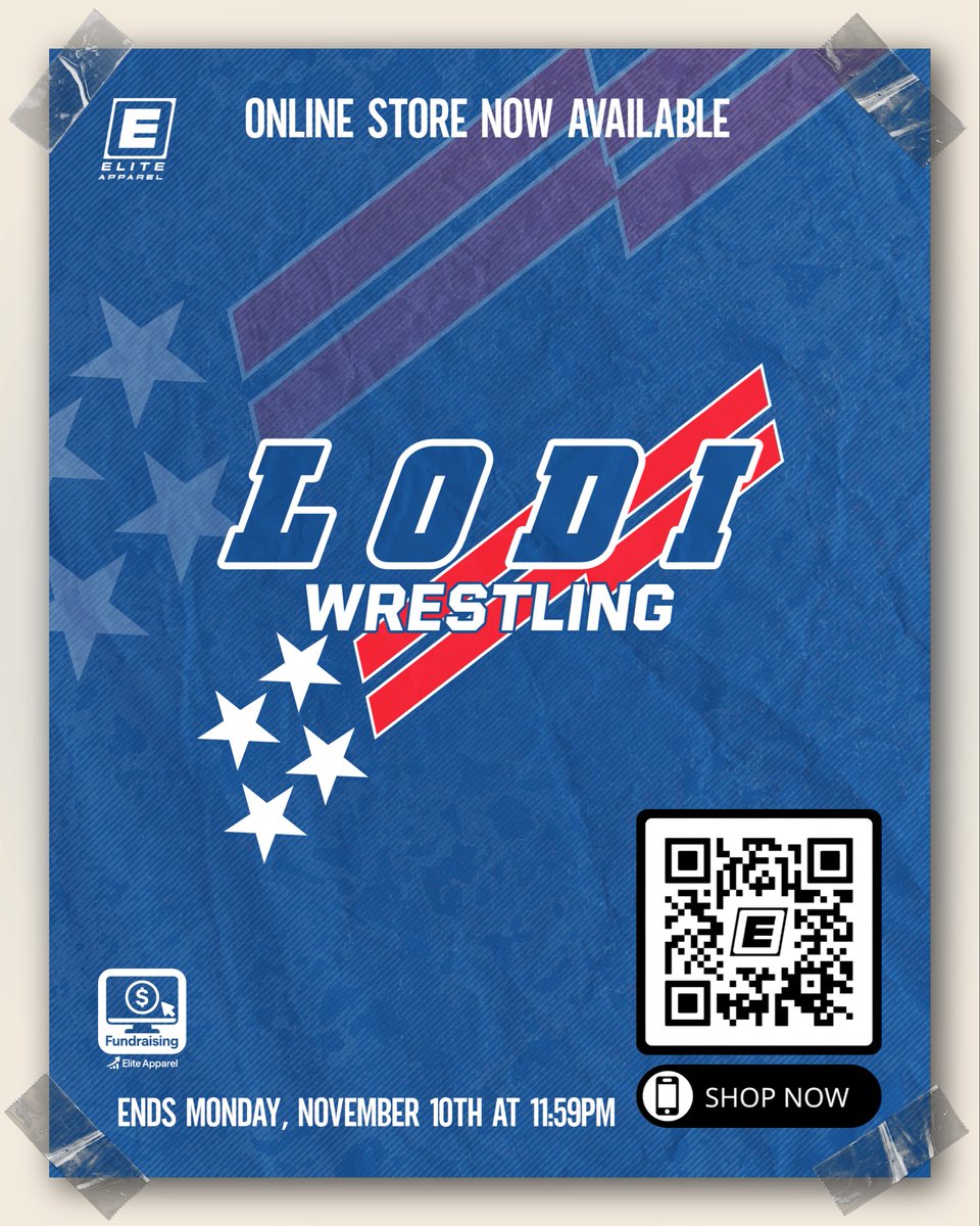 The Lodi Wrestling Club store is live! Over 90 items, top brands, and new singlets with name personalization. This year’s store supports LWC through fundraising. 

Closes Nov 10 at 11:59 PM. Don’t miss it: …lingclub2025onlinestore.itemorder.com
