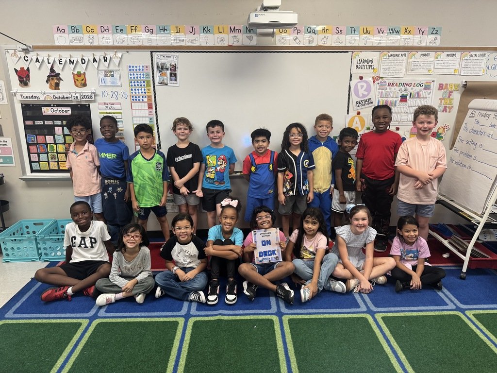 Mrs. Miller's class has had perfect attendance and earned their reward for On Deck.  Congratulations Mrs. Miller's Class! Keep up the good work!! #Alvinisd