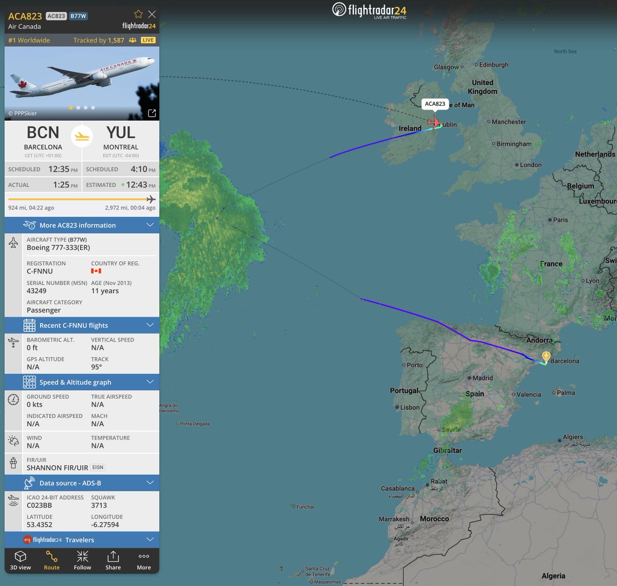 Flightradar24 tweet media