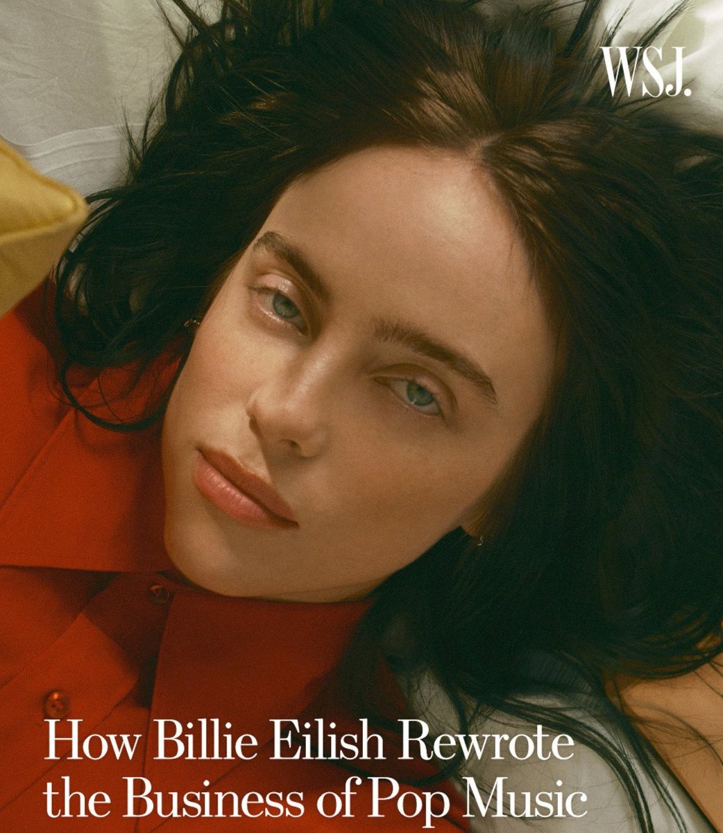 Billie Eilish para la revista WSJ.
