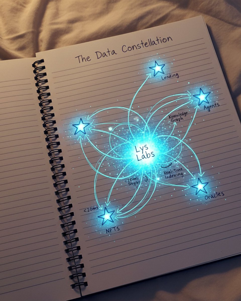 I_Rajan_Mishra's tweet image. Every blockchain is a sky full of data bright, fast, and infinite.

But without structure, even constellations look like chaos.

@LYS_Labs connects the stars of @solana  turning scattered data into a map of meaning. 🌌