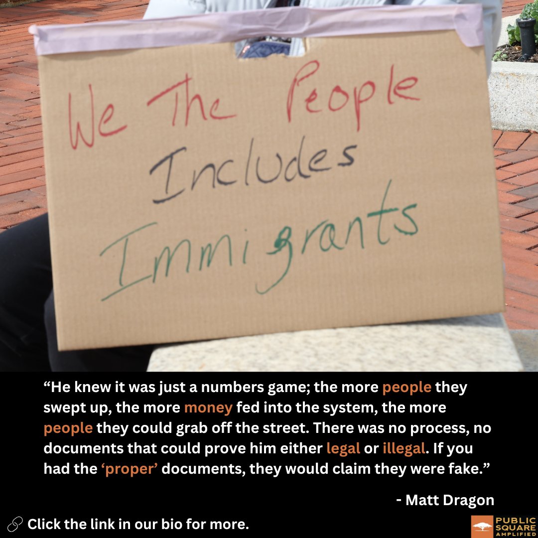publicsq_news's tweet photo. In his latest Opinion piece, Political Writer Matt Dragon explores the destructive historical racism embedded in ICE's kidnapping and disappearing of immigrants without due process. https://t.co/mKHFzk2fYL

#LocalNews #CommunityJournalism #Freedom #CivilRights #NewJersey #NJNews https://t.co/eQsFgBxosO