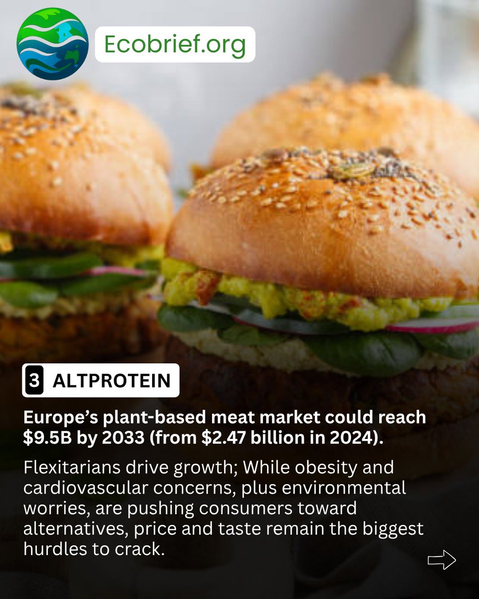 Ecobrief_'s tweet photo. 🚨 In 60 seconds, your weekly climate-tech recap 🚨
.
📧 Subscribe to the newsletter: https://t.co/6eXNPAowVS
.
🧠 On the menu: Renewables > Coal, Daisy mining nickel, Alt‑Protein in EU, CO2 Concrete for buildings
.
#ClimateTech #Energy #UrbanTech #CarbonRemoval #Sustainable https://t.co/THt8phdyWB