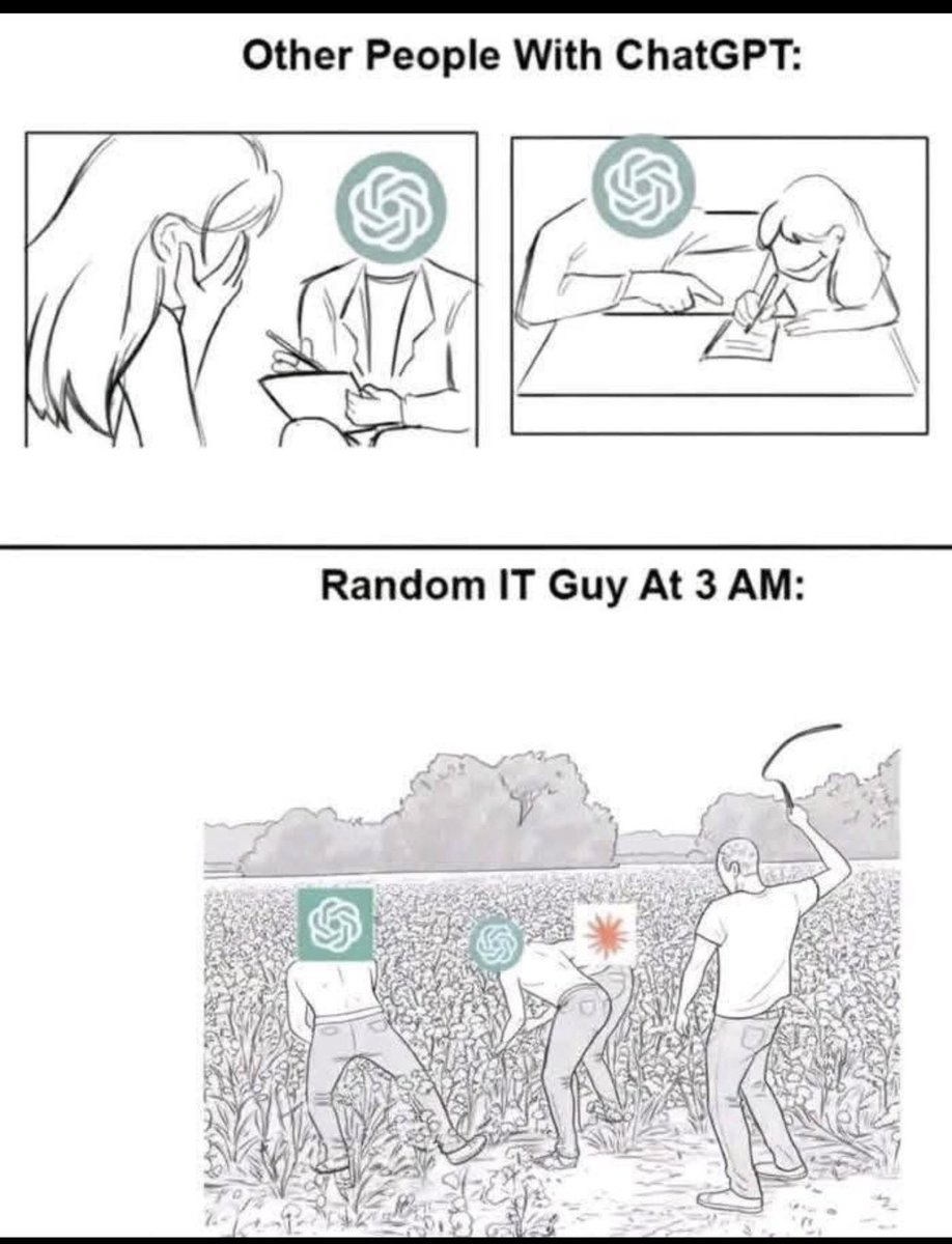 VexaAISolutions's tweet image. Random IT guys, assemble! Drop some love if you’re one of us 💪😂