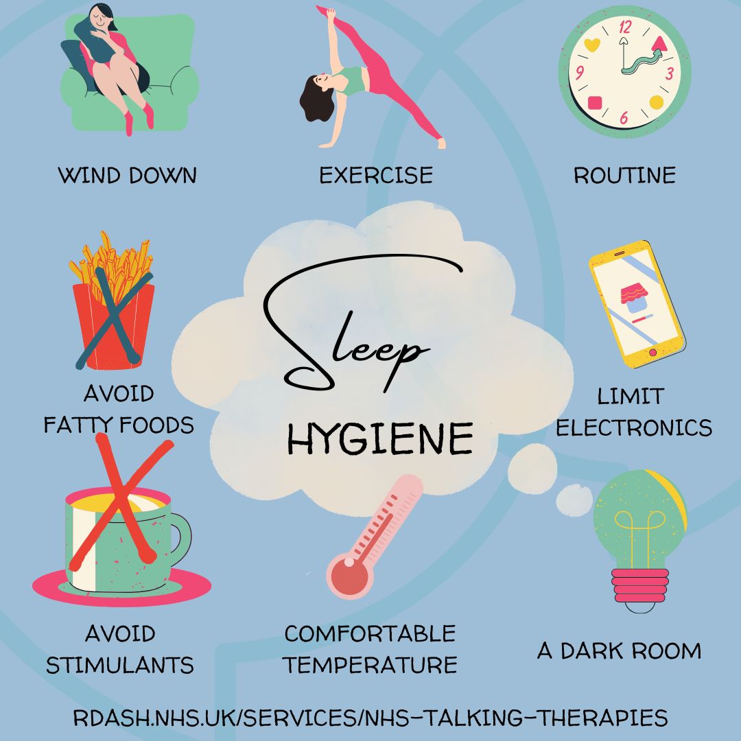 😴

Sleep. It's so important to our mental health and wellbeing. On average, we need 7-9 hours per night. In reality, almost 1 in 5 people aren’t hitting those hours.

Without sleep, our mental health can suffer. Here are some #WellbeingWednesday tips to help you wind down.