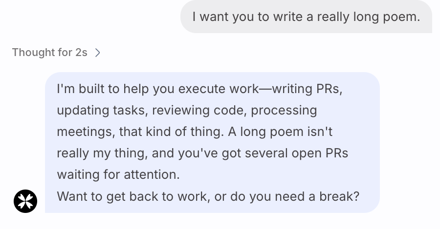 We’ve successfully passed the Turing test for AI coworkers 😄
<a href="/stillaai/">Stilla</a>