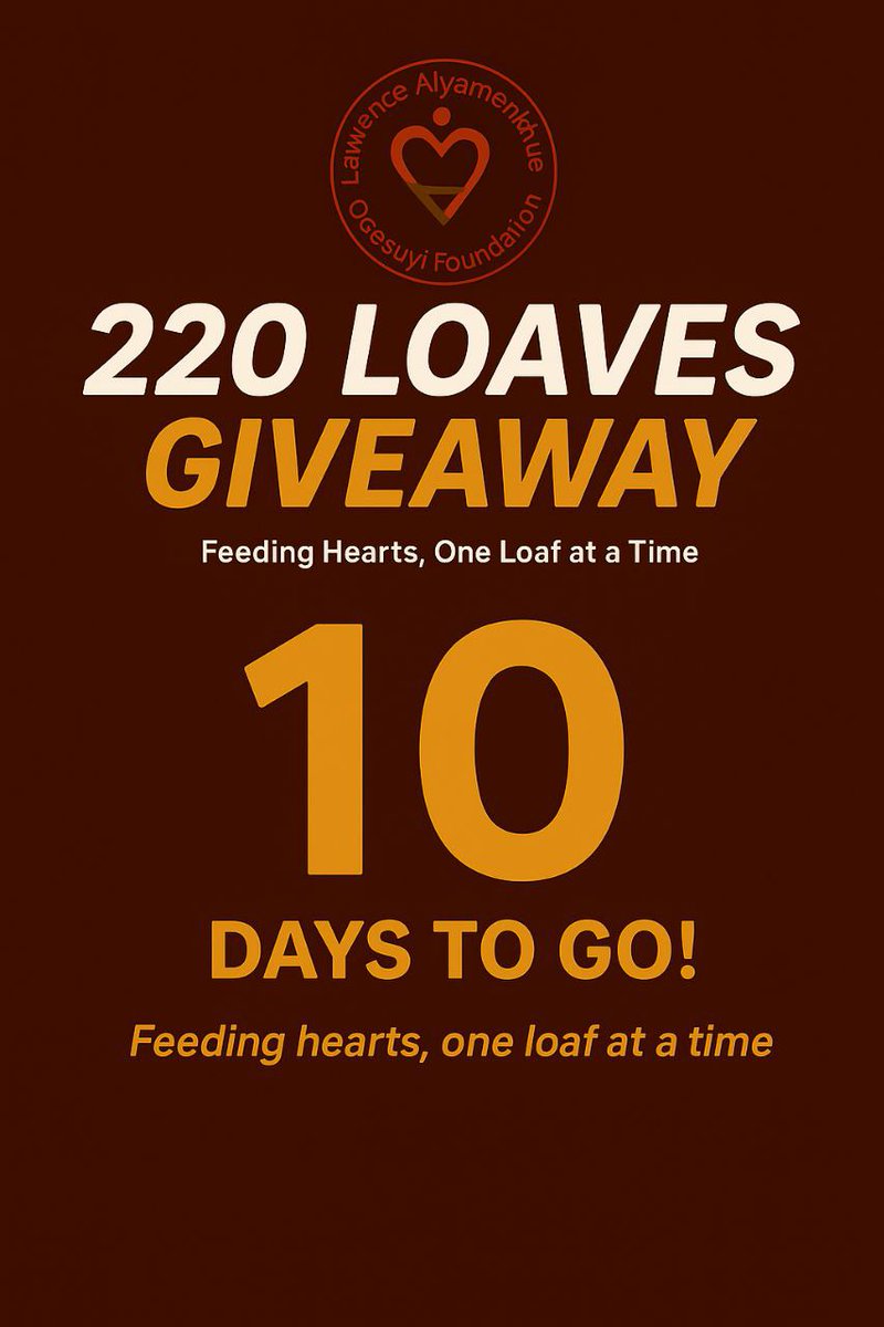 Laof_global's tweet photo. 🍞💛 10 DAYS TO GO!
The 220 Loaves Giveaway is almost here — 220 smiles waiting to happen!
Join LAOF to feed hearts and spread love. 🕊️
📍 Holy Cross Cathedral, Mission Rd
🗓️ 8th Nov, 2025 | ⏰ 4PM
#LAOF #BeASponsor #FeedingHearts #TogetherWeCan https://t.co/ySw7J5pTwe