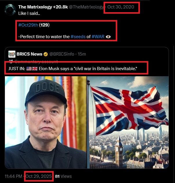 TheMatrixology's tweet image. "#October29th... 

"A Perfect Time To Water The Seeds Of #War" - @22_Savage22 
__

#TheMatrixology