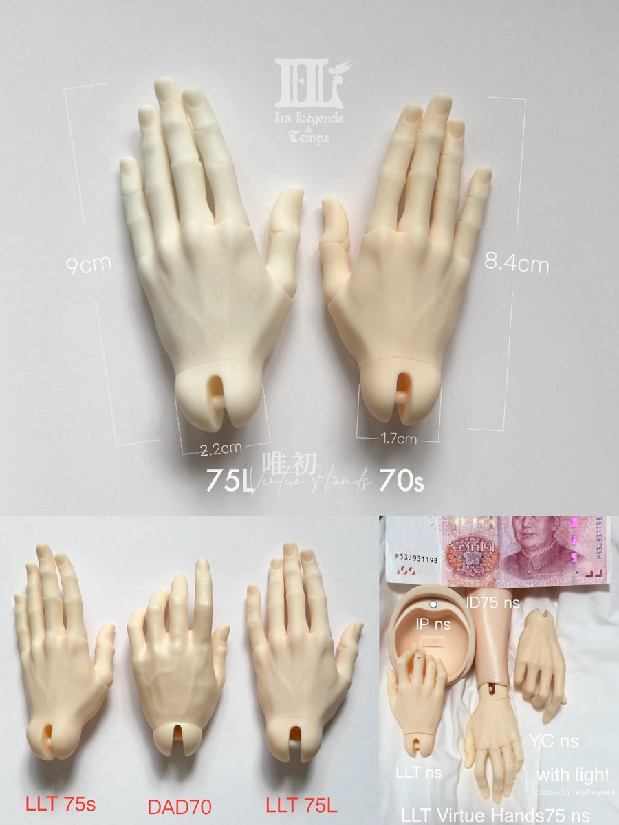 LLTBJD's tweet photo. Email Subject: LLT Virtue Hands Reservation (Maximum 2 Pairs Per Person)
Email Content:
Social Media Account (IG/FB): 
PayPal Email: 
Size:
Skin Color: Please select from the following options: Normal Skin / White Skin. 
        Quantity: https://t.co/iLblRhYenn