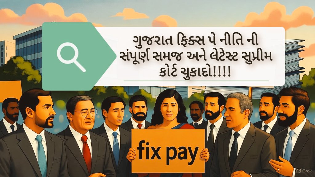 ગુજરાત ફિક્સ પે નીતિ ની સંપૂર્ણ સમજ અને અત્યાર ની સ્થિતિ એ સુપ્રીમ કોર્ટ ની પિટિશન અપડેટ અને આવનાર ચુકાદો!!!!!
gujaratupdatex.blogspot.com/2025/10/spl-oc…