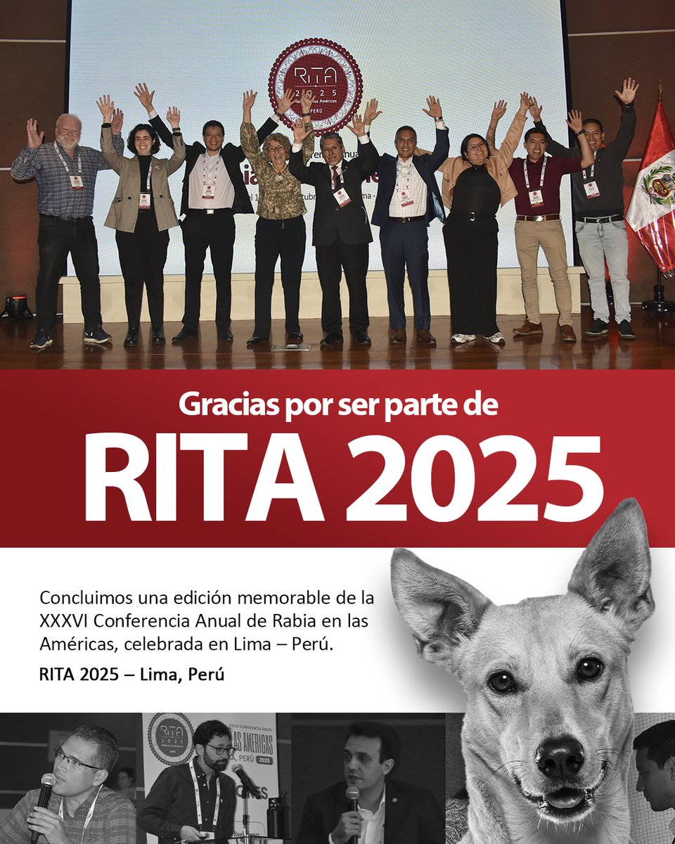 ✨ ¡Gracias por ser parte de #RITA2025!

Una edición que reunió a la comunidad científica internacional por un mismo objetivo: #RabiaCero 🧬

📸 Pronto compartiremos las imágenes de los mejores momentos de esta gran conferencia.

#CienciaQueInspira #UnaSaludParaTodos