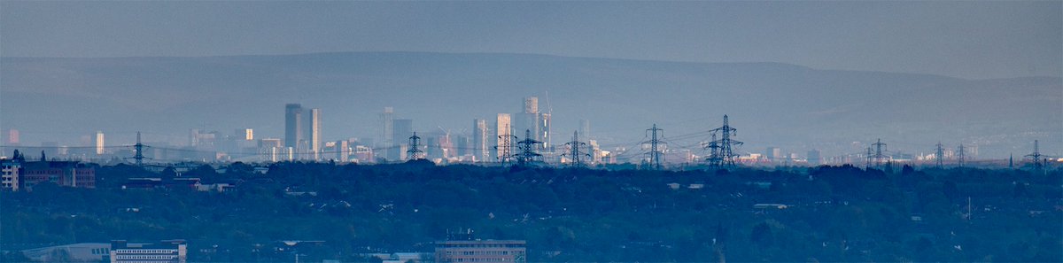 #Manchester skyline from #Liverpool Cathedral.