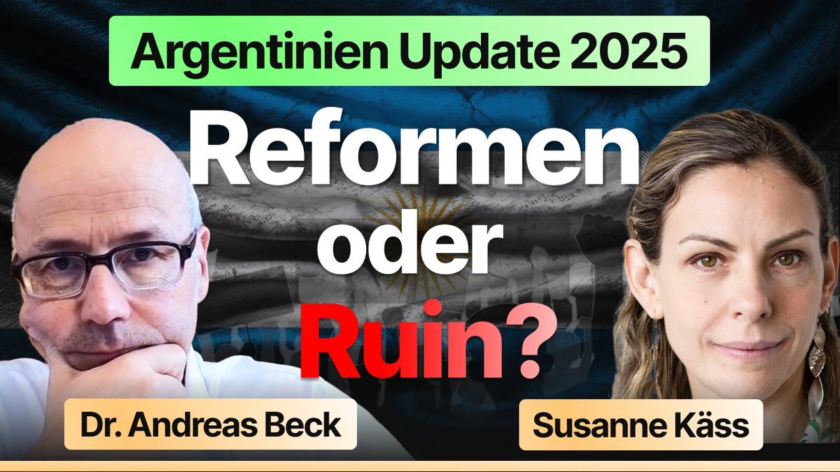 Radikaler Rückbau des Staates – In Argentinien Realität. Diesen Sonntag entschieden die Wähler über die Zukunft der Reformen von Javier Milei. Jetzt unser Update mit Susanne Käss im Gespräch zum Wahlergebnis, den Hintergründen und den internationalen Folgen. Auf YouTube: