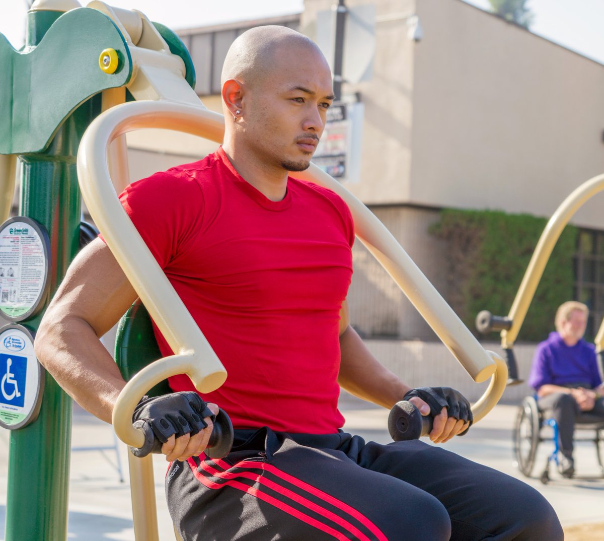 GreenfieldsFit's tweet image. Lock in on your fitness routine, with Greenfields' outdoor exercise equipment!

#outdoorfitness #outdoorfitnessequipment #GreenfieldsOutdoorFitness #CommunityFitness #outdoorgym #parksandrec #parksandrecreation #healthylifestyle  #multigenerational #socialize #accessiblefitness