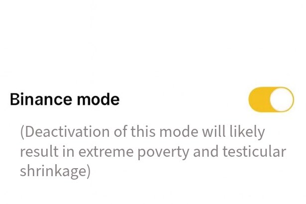 <a href="/binance/">Binance</a> Binance $mode on. Always…