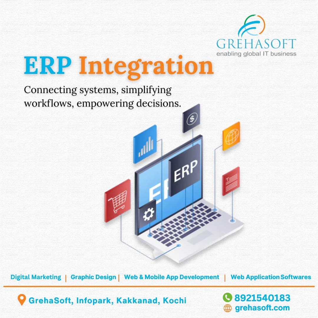 grehasoft's tweet image. Make every business move count!
Empower your team with smooth ERP integration from Grehasoft — built for efficiency and growth.
.
.
Visit our website to learn more: grehasoft.com

#Grehasoft #ERPSolutions #branding #digitalmarketing #kochi #kerala
