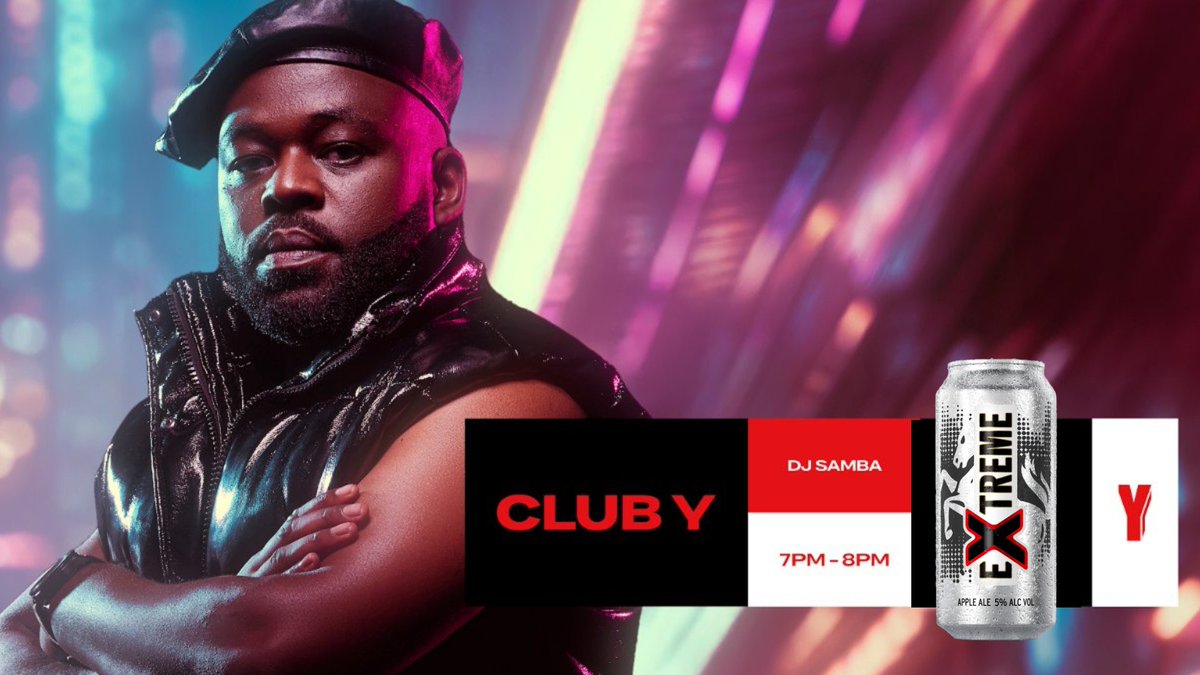 Yfm's tweet photo. Are you ready for the best of 3 Step/Piano? We’ve got @officialsamba_ holding it down. Turn up the volume, because we’re doing it big on #ClubY from 7pm.
Powered by @ExtremeDrink_
#extremedrink https://t.co/Av46ifieHH