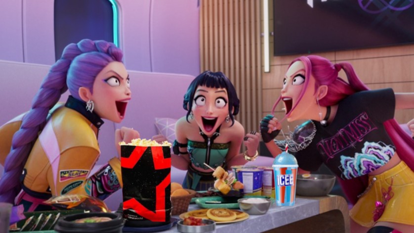 ...and then i said "let's go see #KPOPDemonHunters this weekend at Cineworld!" 💜  

Tickets just £5.99 for this weekend's sing-along screenings!