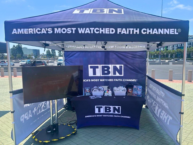 ace_displays's tweet photo. TBN took their brand outdoors and absolutely owned it 🌟 Their booth was a show-stopper, with the team saying: ‘Our booth was by far the BEST looking one!’ We’re proud to have helped them create a display worth boasting about. https://t.co/4CcRU8L7gM