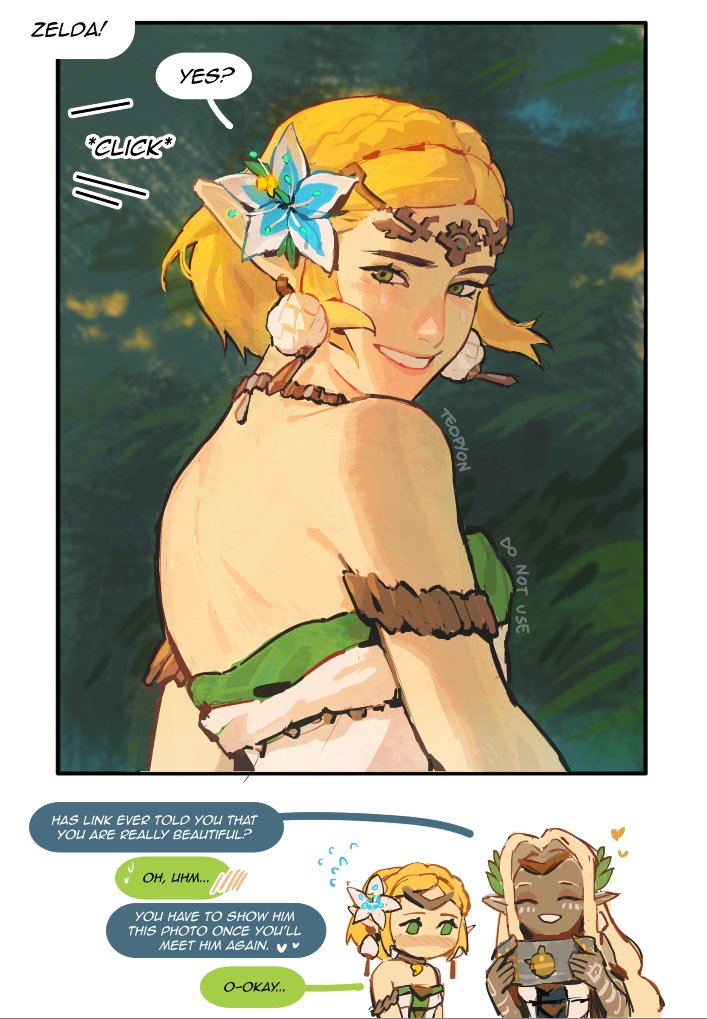 sonia took a surprise photo of zelda so she can show it to link... 💚
#zelink #zelda #リンゼル #TheLegendOfZelda #botw #totk #Sonia