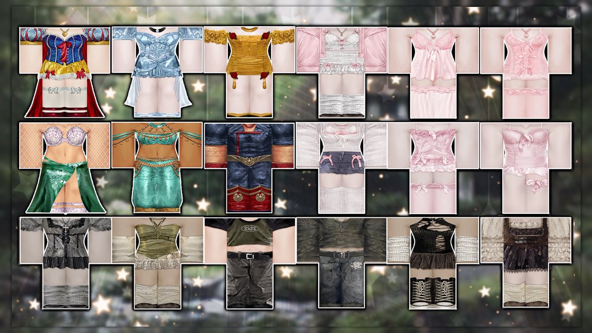mwentally's tweet image. ✦𓂅 HII it’s been a while !! I’m opening commissions again! ⬪˙
⌕ 7k robux + tax per outfit 🤍

!! might do 1-2 slots !
﹟#roblox #robloxclothingdesigner #robloxdesign #rtcdesigners #robloxclothing
