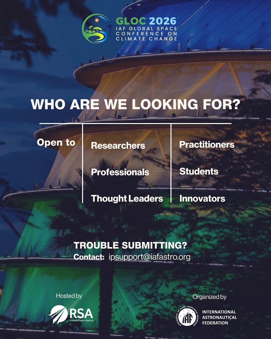 Who will shape the future of space and climate innovation? 🌍🚀
GLOC 2026 invites researchers, students, and innovators to share ideas that drive real solutions for our planet.

Submit your abstract ➡️ gloc2026.org
🗓️ Deadline: 7 Nov 2025