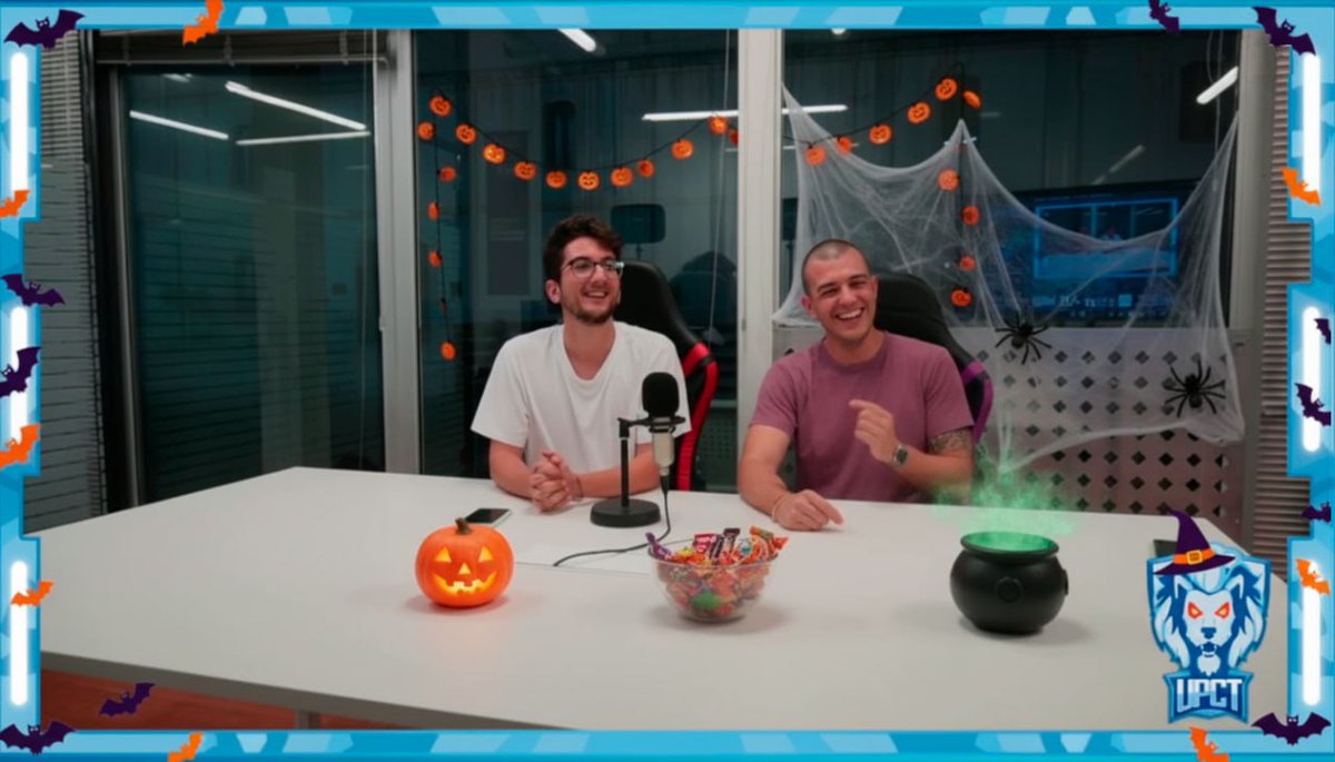 🎃 ¡Mañana a las 19:30 tenemos un Tardeo de Gaming muy especial! 👻
Prepárate para el especial de Halloween con risas, sustos y alguna sorpresa.
¡No te lo pierdas en directo en 👉 twitch.tv/upctesports!