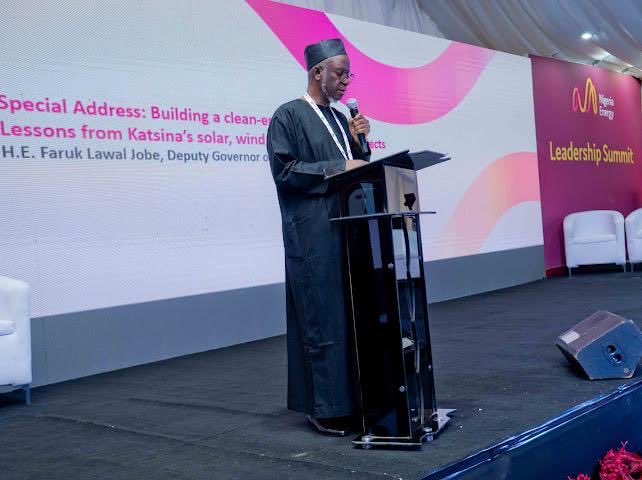 muazu_nass's tweet photo. Governor Radda Unveils Bold Clean Energy Agenda at Nigeria Energy Summit

Katsina State Governor, Malam Dikko Umaru Radda, has reaffirmed his administration’s commitment to renewable energy and sustainability at the Nigeria Energy Leadership Summit in Lagos.

Represented by Deputy Governor Faruk Lawal Jobe, he announced plans to establish Nigeria’s first Ministry of Power, Renewable Energy, and Energy Security, and a Joint Electricity Regulatory Commission with neighbouring states to boost regional grid stability.

The Governor highlighted Katsina’s major renewable milestones, including:

• Over 10MW of solar power and 10MWh battery storage deployed across key state facilities.

• 1MW solar installation at the State Secretariat.

• Completion of a 90% LNG/CNG facility in partnership with Greenville LNG Ltd.

• Ongoing hybridization of the 10MW Lambar Rimi Wind Farm with solar.

• 1MW mini-hydro project at Danja Dam with French partners.

• 1.3MW solar projects powering the Government House and General Hospital.

Governor Radda emphasized that these initiatives will reduce energy costs, support small businesses, and drive economic growth. Katsina’s clean energy vision, he said, aligns with Nigeria’s Net Zero goals and sets the state as a national model for renewable innovation and energy security.