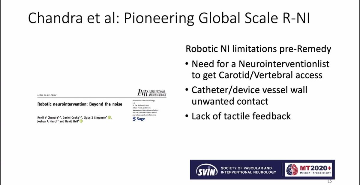 Dr. Dileep Yavagal presents the SVIN–Mission Thrombectomy × Remedy collaboration, highlighting how innovation and partnerships can expand global access to stroke care. #WorldStrokeDay #MissionThrombectomy #InnovationInHealthcare

<a href="/svinsociety/">SVIN</a>
