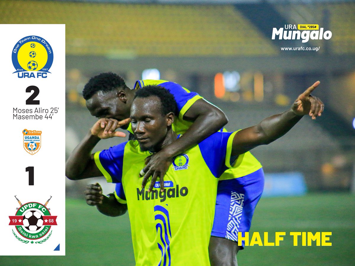 URAFC_Official's tweet photo. #SUPL: Leading at the break.

#URAFC | #OneTeamOneDream |  #StartimesUPL | #URAUPDF https://t.co/AfEk7klrwp