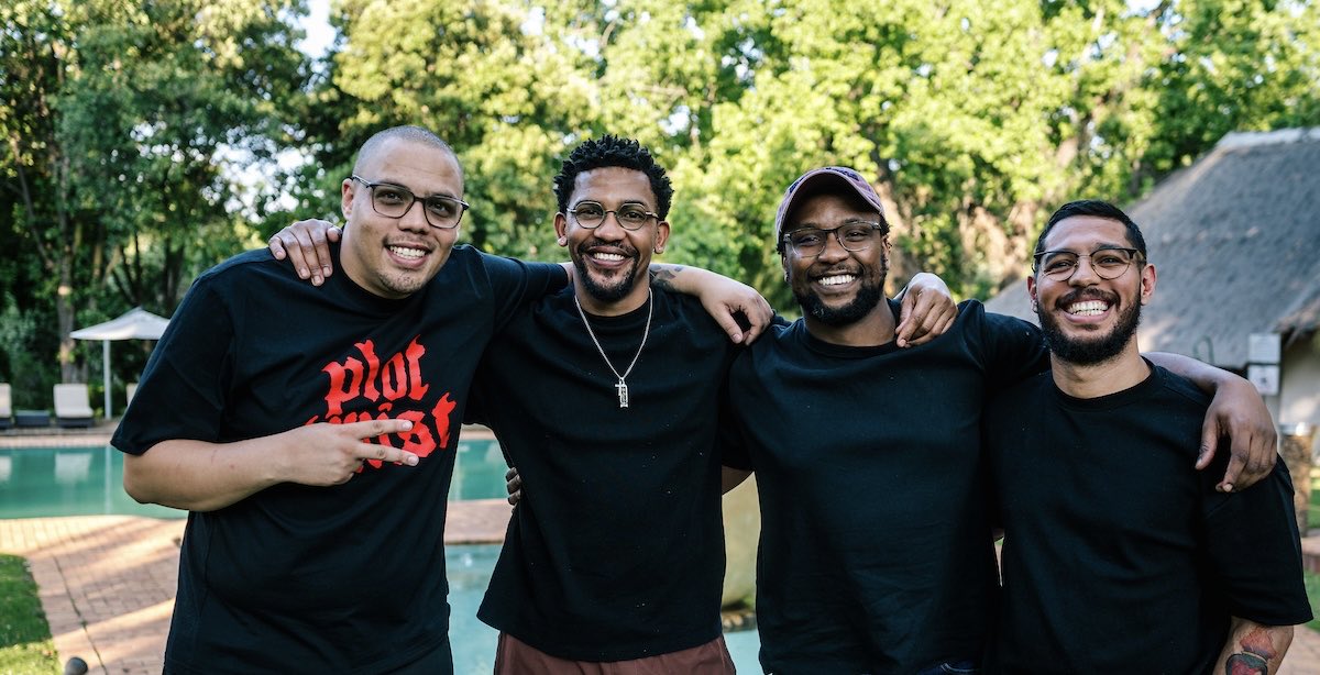 The lads and I, lined up like the economy 🫶🏽