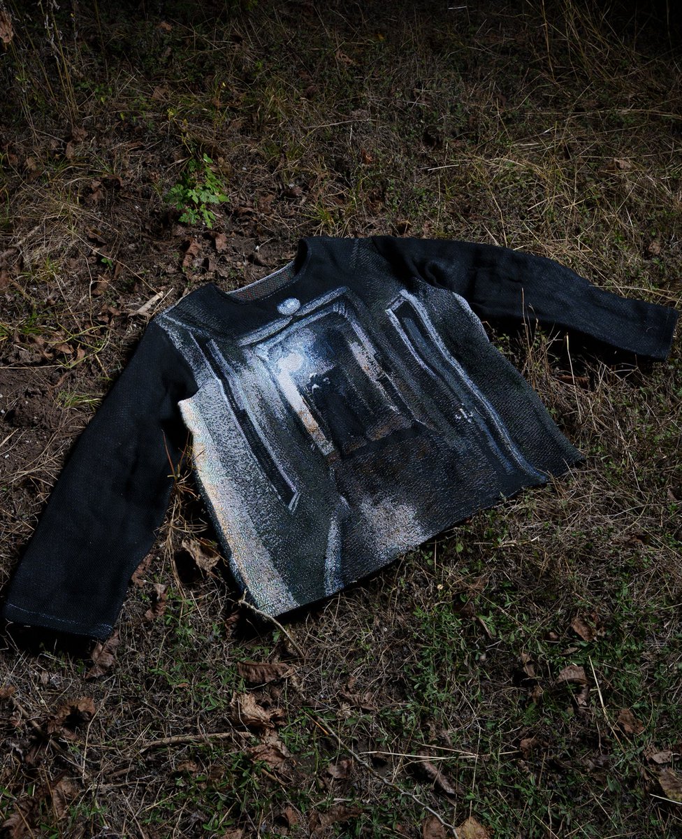 4xx1111's tweet image. P.T. woven crewneck