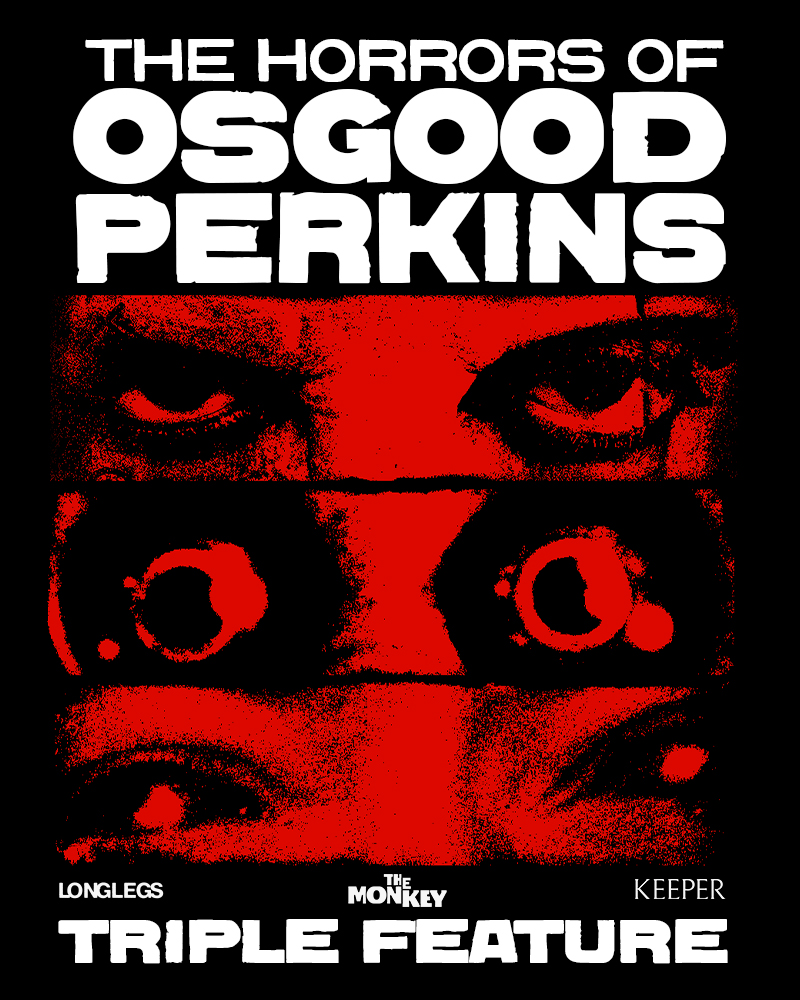 One ticket. Three nightmares. One day only. 

On 11.13, descend into the dark mind of Osgood Perkins for a theatrical marathon of LONGLEGS, THE MONKEY, and KEEPER. 

Tickets now available at participating AMC, Cinemark, and Harkins locations: bit.ly/keepertix
