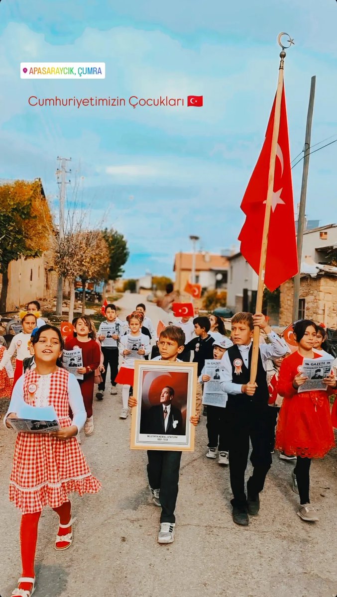 Yaşasın Cumhuriyet! 
Yaşasın Cumhuriyetimizin çocukları! 

(Konya, Çumra Apasaraycıkilkokulu)

#29Ekim #atatürk #konya #çumra #apasaraycıkilkokuku