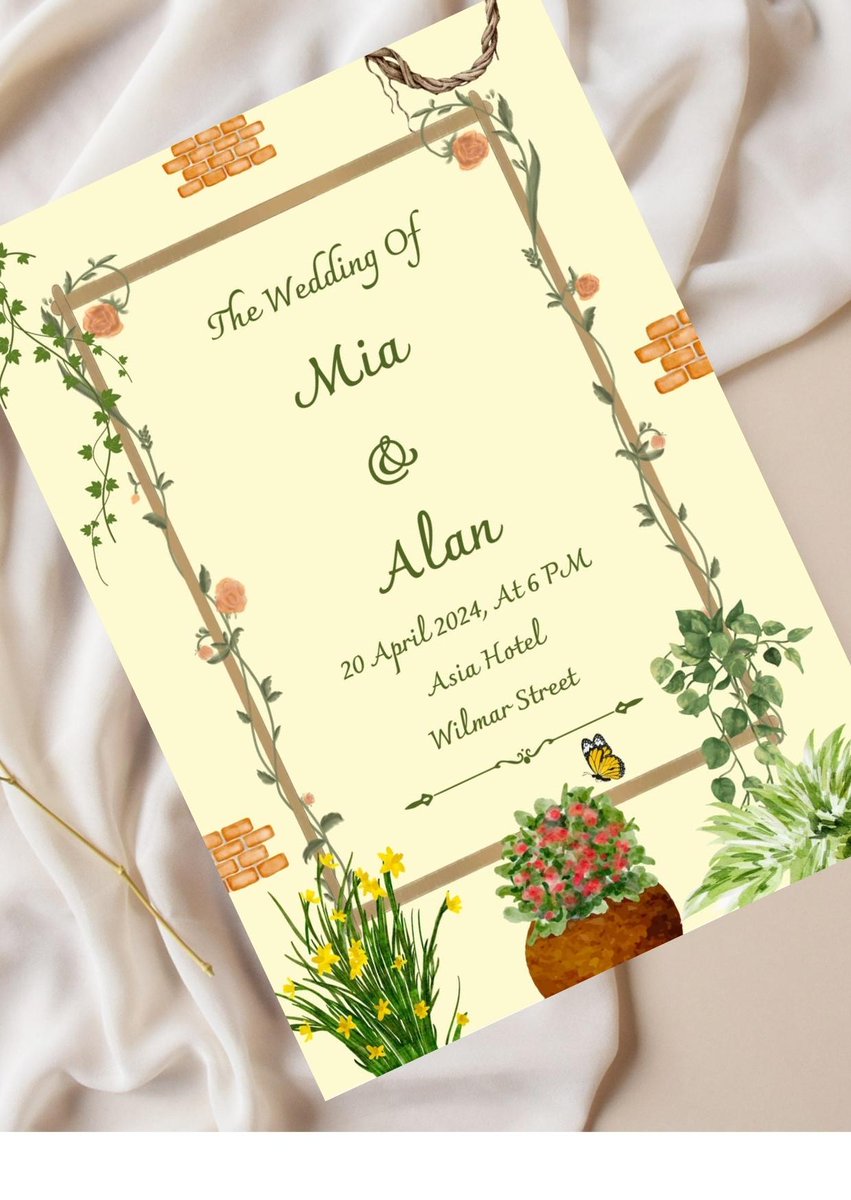 AmalinaFit30917's tweet image. &quot; Whispers of Garden Love Invitation &quot; 💖🌿💍
fiverr.com/s/Ke1G1Kz
#invitation #invitationdesign #weddinginvitation #weddingparty