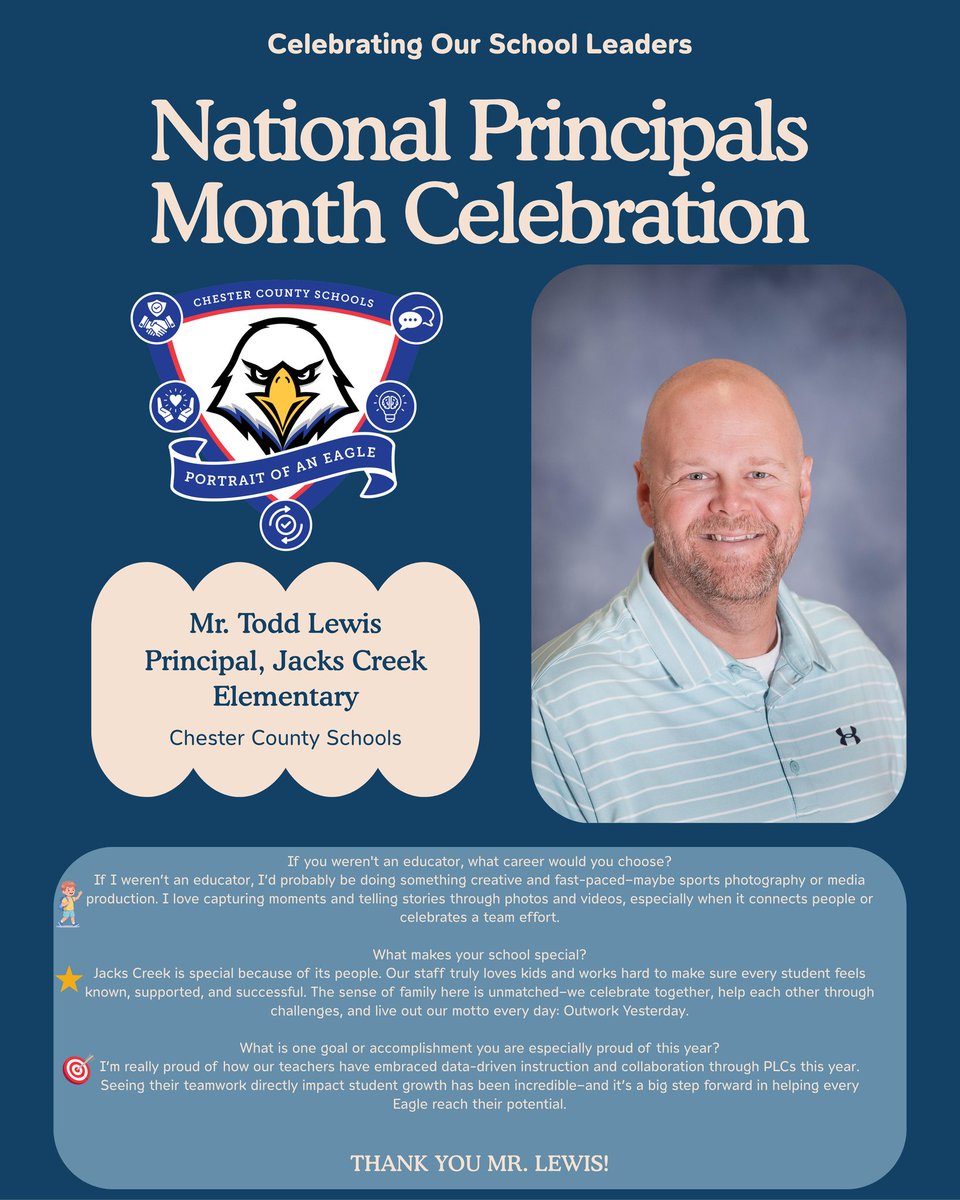 National School Principals Month: Celebrating Mr. Todd Lewis